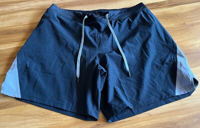 Hylete Quad Cut Shorts Mens 2XL Blue Performance Gym - Main Image