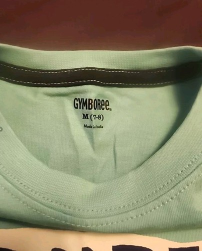 NWT Gymboree Boys Aqua Blue Shark Graphic Tee, Size M(/ 8) - Picture 2 of 2