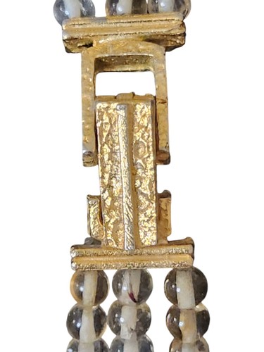 Prestige Women’s Quartz Watch Gold-Tone Gemstone Beads Vintage Jewelry - Picture 5 of 5
