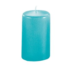 Kerzen Stumpenkerzen Candle türkis 130x70mm ...