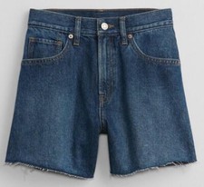 NWT Womens GAP 4" High Rise Stride Short Cutoff Denim Jean Shorts Size 20 35 N7