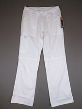 NWT Cherokee Workwear Small White Scrubs Bottoms Pants Men's Nurse Medical