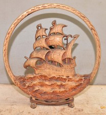 1920's Cast iron Tower Mfg Adventures Ship Radio speaker collectible early audio