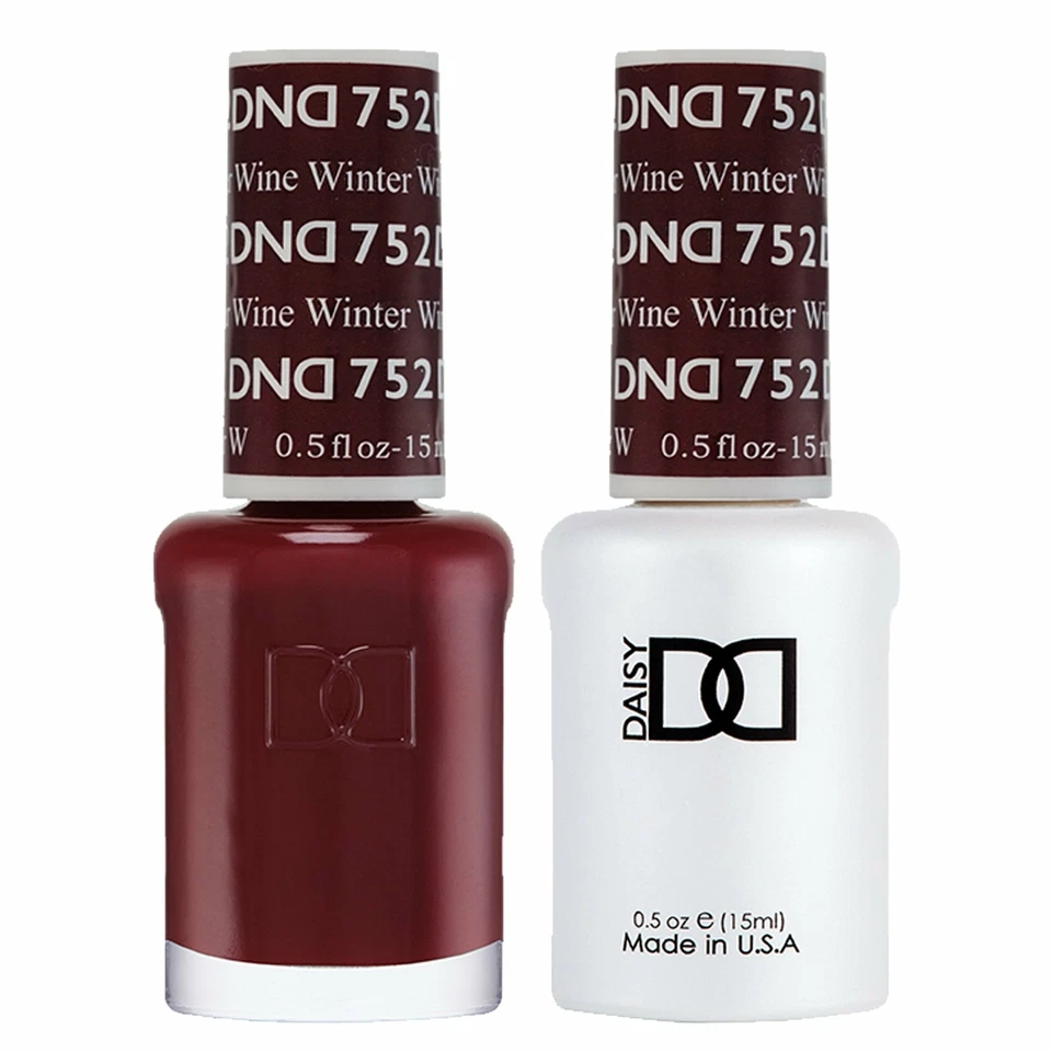 DND GEL DND Duo Gel & Nail Polish Set - Winter Wine 752 - 2x15ml