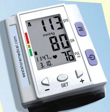 EastShore 202H Wrist Blood Pressure Monitor LARGE LCD, 120 MEMORY  FDA approv
