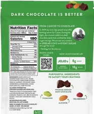 Jojo’s Dark Chocolate Pistachio Almond Cranberry Bites, 14.40 Oz, Gluten Free