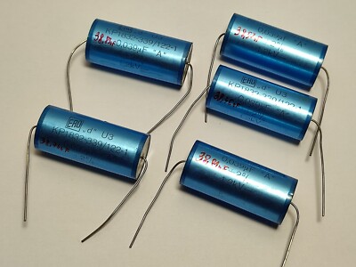 5X Vintage 0.039UF 39nF 1200V 1.2KV 2% Axial Capacitor KP1832 339/122-1 ERO
