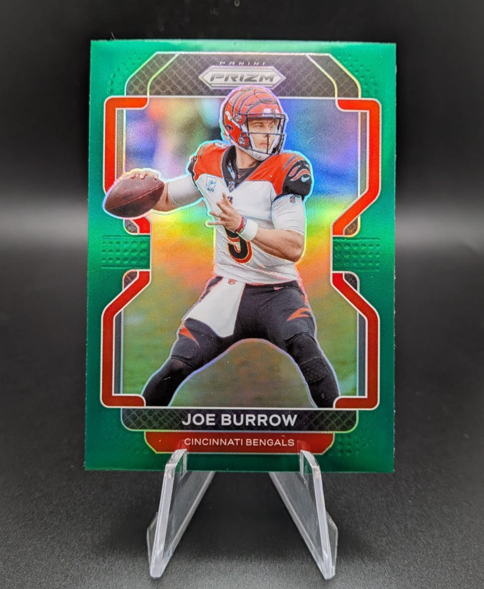 2021 Panini Prizm Football Joe Burrow NFL #273 Green Prizm Bengals LSU 2nd Year