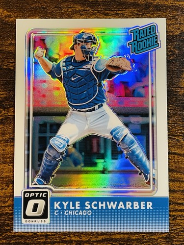 2016 Donruss Optic 💥 Kyle Schwarber Silver Holo Prizm Rated Rookie ~ RC #31