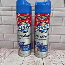 Lot Of 2, Resolve Pet Expert High Traffic Foam Carpet Cleaner 22oz.