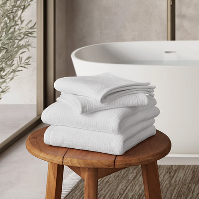 Members Mark 4 Pack Luxury Spa Hand Towel Washcloth Set Hotel Premier Collection