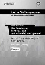 Holzer Stofftelegramme Kauffrau/-mann für Groß- und Auße... | Buch | Zustand gut