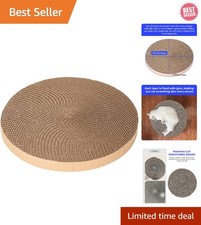 Eco-Friendly 10-Inch Cat Scratcher Replacement Pad - Modern Indoor Style