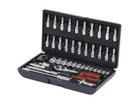 "Ks Tools 918.0646 1/4\" Chromeplus SteckschlüSsel-Satz, 46-Tlg"