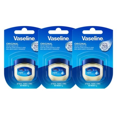 Vaseline Lip Therapy Original | Pflegender Lippenbalsam (3 x 7g)