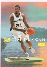 1998 Skybox Premium Tim Duncan Jam Pack Rainbow Foil insert SP