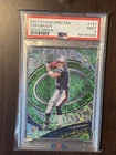 2021 Panini Spectra Tom Brady #121 Neon Green Prizm /35 PSA 9