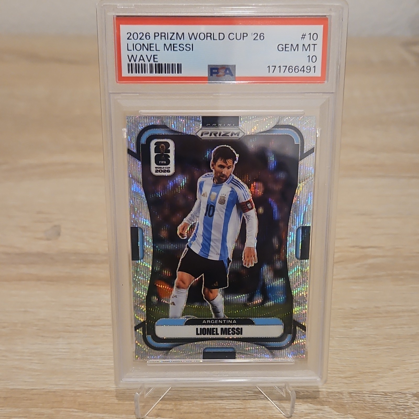 2026 Panini Prizm World Cup Lionel Messi #10 Wave. Just GRADED! 1st 10 💎📈 💎📈 view 4