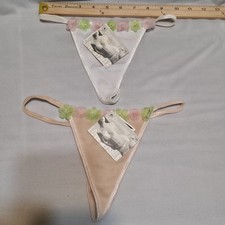 2 Pairs Charming Thong Panties Underwear Size Small NWT