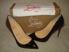 100% AUTH NEW WOMEN LOUBOUTIN PIGALLE FOLLIES BLACK PATENT 100 PUMPS/HEEL US 8 — photo 5