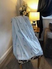 Vintage Blue Floral Curtains 