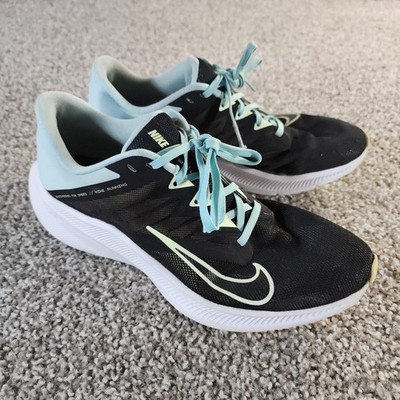 Nike Quest 3 Running Sneakers Womens 11 CD0232-005 Black Blue Athletic Shoes
