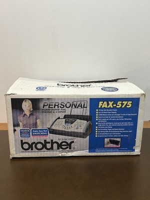 Brother FAX-575 Personal Plain Paper Fax Phone Copier New Open Box