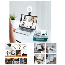 Dimmable USB Clip Ring Light   Perfect for YouTube, TikTok, and Zoom Calls