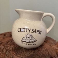 Vintage Cutty Sark Scots Whisky Ceramic Pub Jug Pitcher