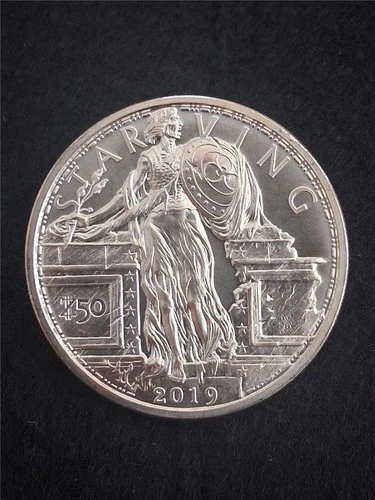 2019 ZOMBUCKS STARVING Currency of The Apocalypse 1oz UNC SILVER RND #MF-1646