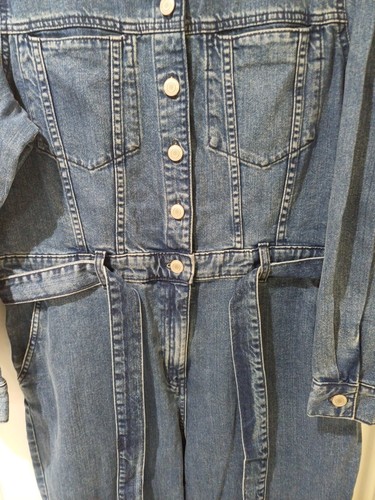M&S Collection Denim Belted Jumpsuit Size 16 REGULAR - Picture 4 of 12