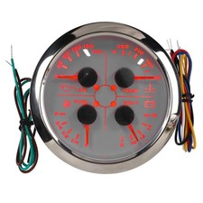 85mm 4 In 1 Multifunctional Gauge Fuel Level Oil Pressure Water Temp Gauge Volt 85mm 4 In 1 Multifunctional Gauge Fuel Level Oil Pressure Water Temp Gauge Volt