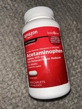 Acentaminophen 500mg  500 Caplets Rain Reliever/Fever Reducer