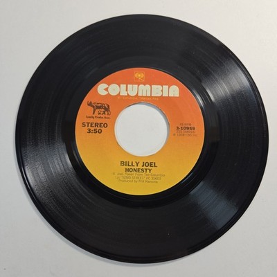 Billy Joel ''Honesty'' 45 Tested Vg+ Columbia Jukebox 1978 Rare