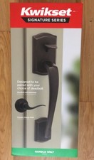Kwikset Prescott Venetian Bronze Door Handleset Only with Tustin Door Handle NEW