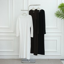 Muslim Women Long Dress Maxi Robe Abaya Bodycon Kaftan Dubai Turkey Ramadan Gown