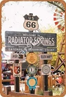 Radiator Springs Vintage Wall Decor Plaque Decoration Tin Metal Signs