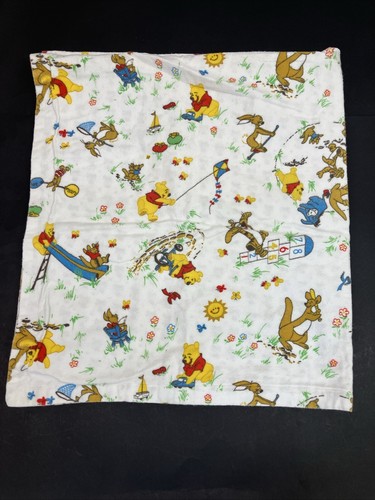 Handmade Baby Toddler Blanket Winnie The Pooh And Friends 40” X 36” Teddybears - Picture 1 of 21