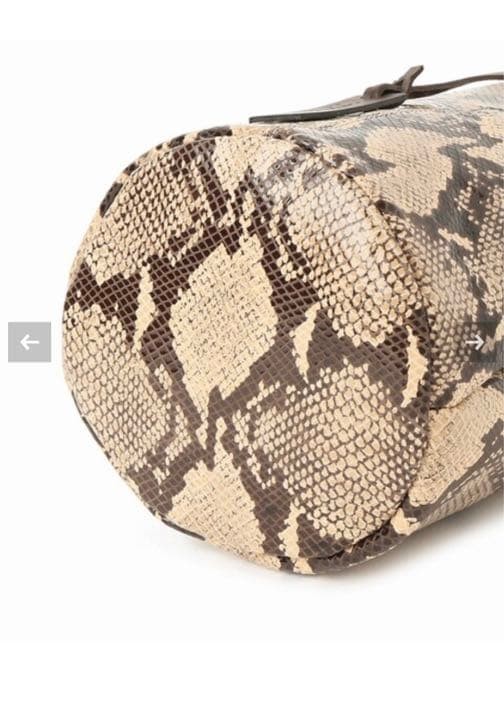 Marco Masi Python Pattern Tote Bag Leather Brown … - image 6