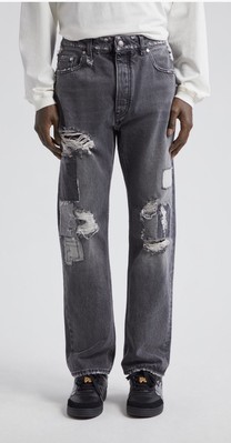 Palm Angels  Destroyed Denim - Black Size 30 