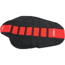 SDG Components 6-Ribbed Seat Cover - White/Black fits Honda CRF 450 95943WK