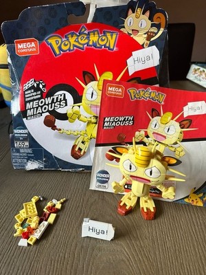 Pokémon Mega Construx Bauset Mauzi Wonder Builders GKY98 Vollständig Top