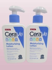 CERAVE BABY MOISTURIZING LOTION 8 OZ NWOB LOT OF 2