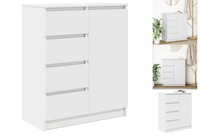 Sideboard Anrichte Schrank Lowboard Mit Schubladen Weiß 71X35X84 Cm Holzwerkstof