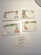 Vintage Garden Fair Canning Labels 1979 Current Inc 48 Farmhouse 3x2 Paper