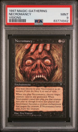 Necromancy - Visions - MTG - Mint - PSA 9. POP 20. More MTG in Store - Picture 1 of 2