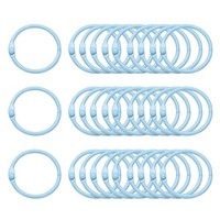 50 StüCke Binder Ringe 1 Zoll Lose Blatt Binder Ring Metall Buch Ringe Blau