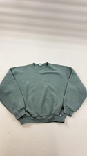 Russell Athletic Sweatshirt Mens Medium Green Fleece Crewneck Pullover Solid