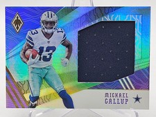 Michael Gallup RC Card 2018 Panini Phoenix Rookie Jerseys #24 #53/75 - Cowboys. rookie card picture