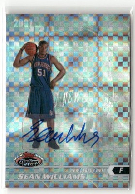 2007-08 Stadium Club #117 Sean Williams Chrome Rookie X-Fractors Autographs RC